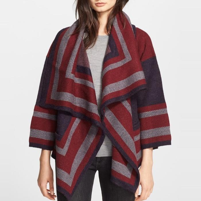 Burberry Brit Wool Blend Blanket Wrap