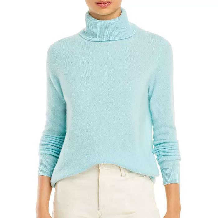 C By Bloomingdale's Cashmere Turtleneck Sweater