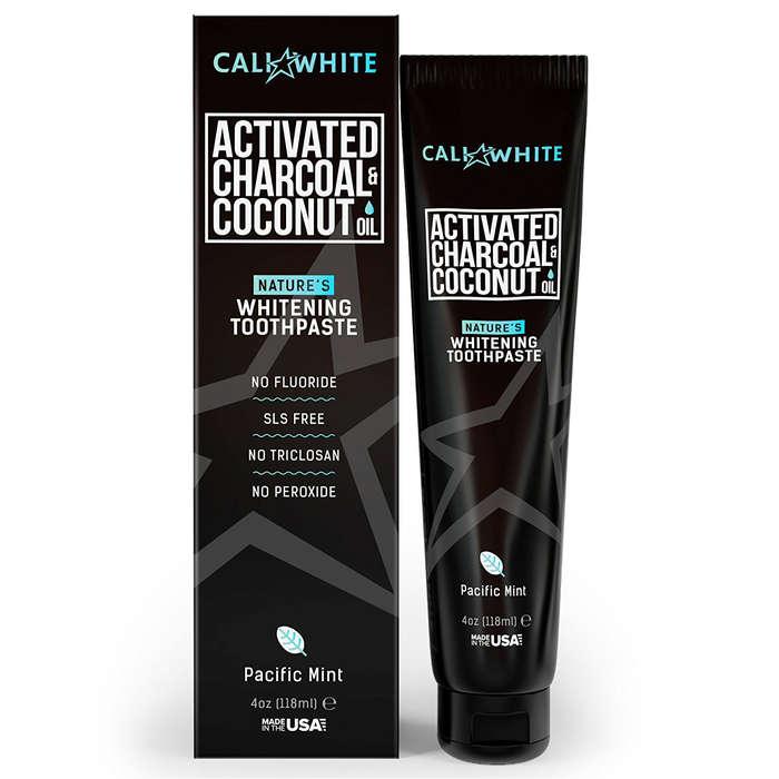 Cali White Activated Charcoal & Coconut Oil Teeth Whitening Toothpaste