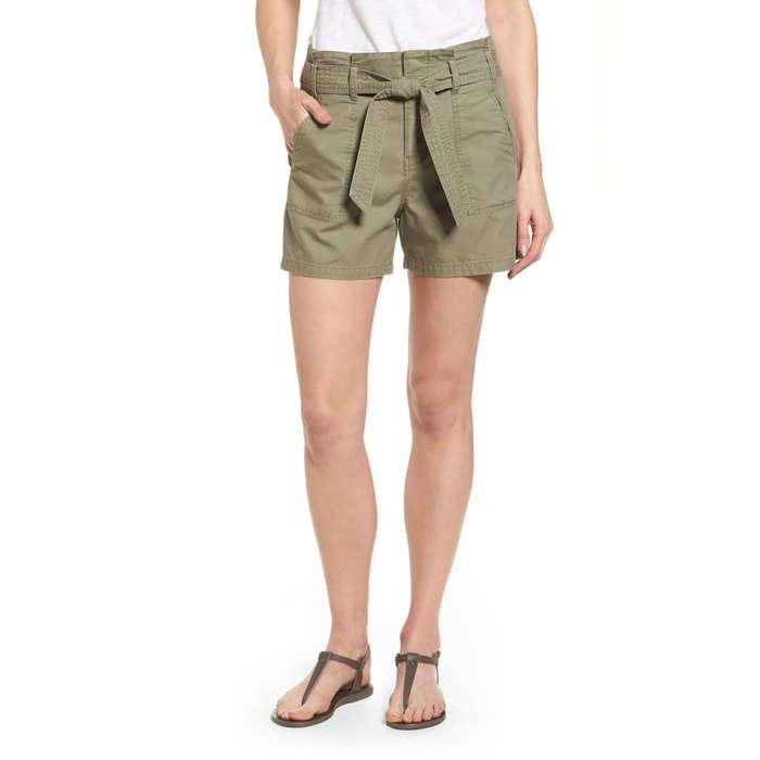Caslon Belted Twill Shorts