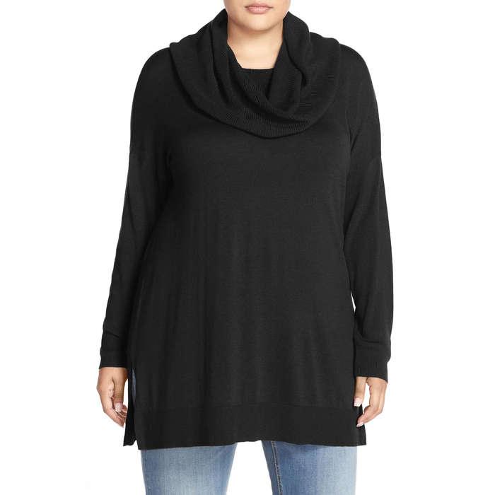Caslon Cowl Neck Tunic Sweater