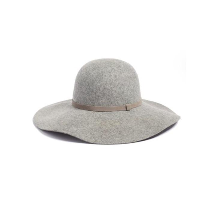 Caslon Suede Trim Floppy Wool Hat