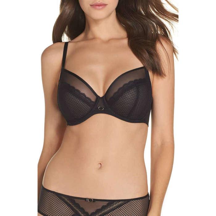 Chantelle Intimates Parisian Allure Unlined Plunge Underwire Bra and Hipster
