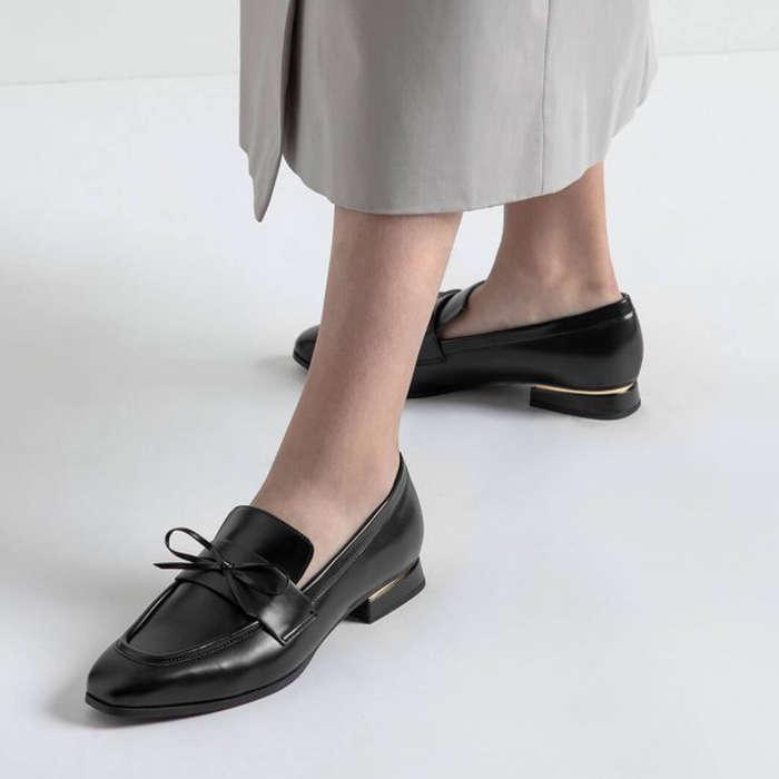 Charles & Keith Bow Detail Loafers