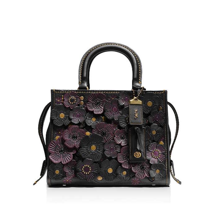 Coach 1941 Rogue 25 in Glovetanned Pebble Leather with Tea Roses