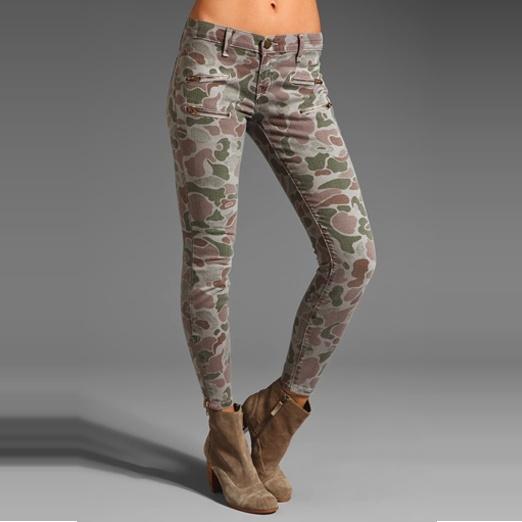 Current/Elliott Camouflage Skinny Jeans