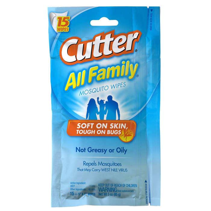 Cutter All Family Mosquito Wipes
