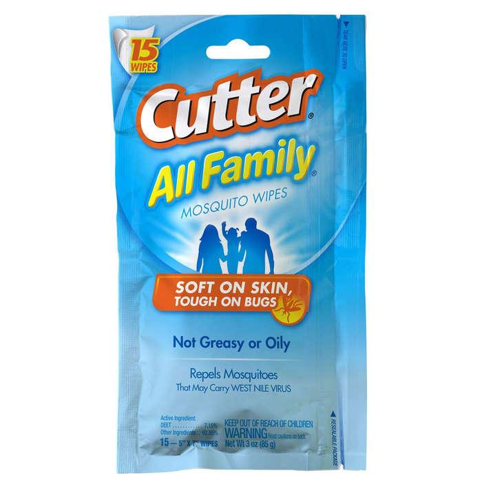 Cutter All Family Mosquito Wipes