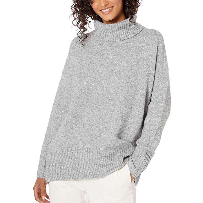 Daily Ritual Cozy Boucle Turtleneck Sweater