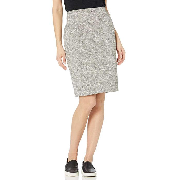 Daily Ritual Terry Cotton And Modal Pencil Skirt
