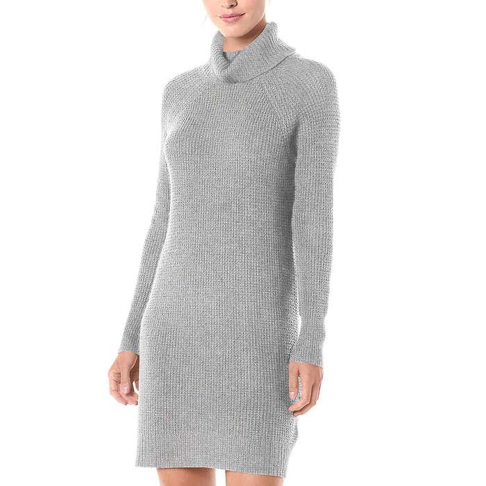 Daily Ritual Wool Blend Turtleneck Sweater Dress