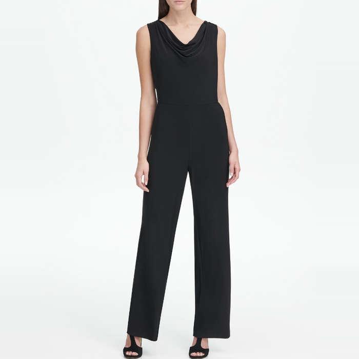 DKNY Cowl Neck Jumpsuit