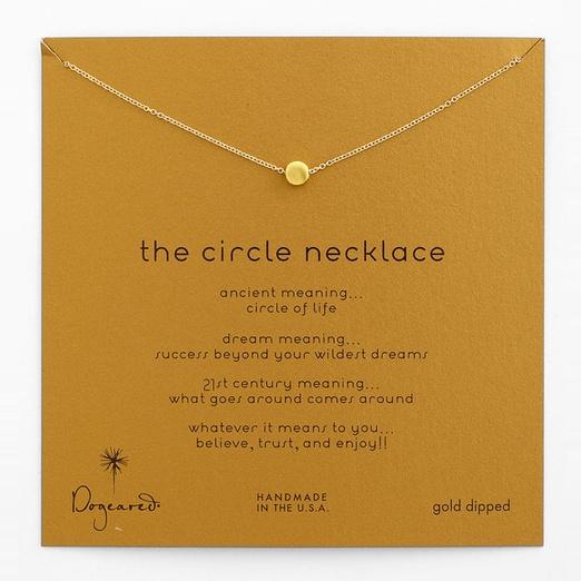 Dogeared 'Reminder - The Circle' Boxed Pendant Necklace