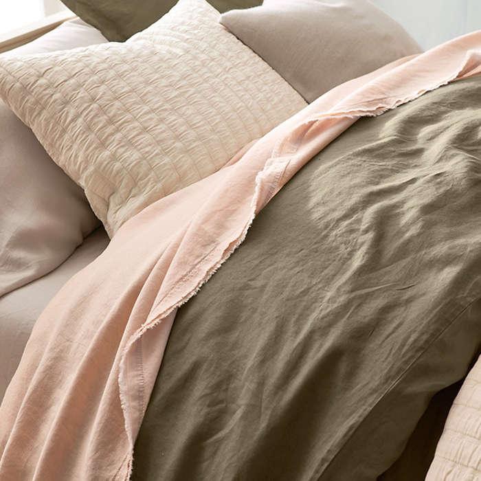 Eileen Fisher Solid Washed-Linen Bedding Collection