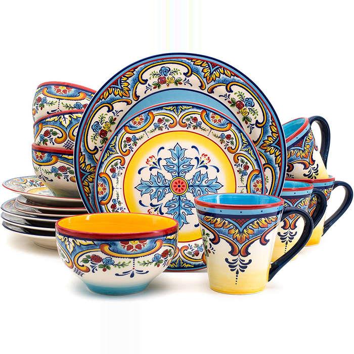Euro Ceramica Inc. 16 Piece Dinnerware Set