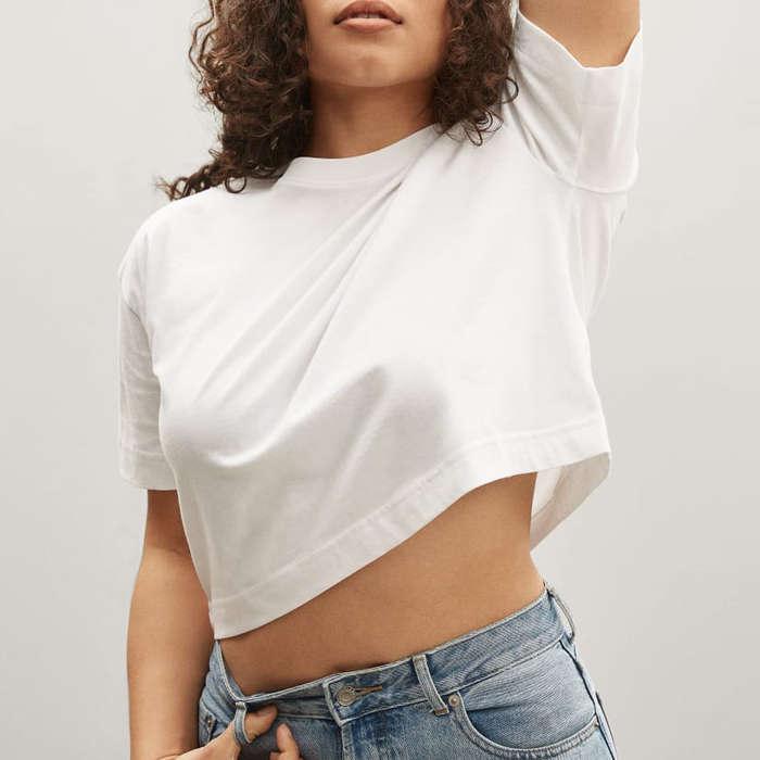 Everlane The Organic Cotton Cropped Tee