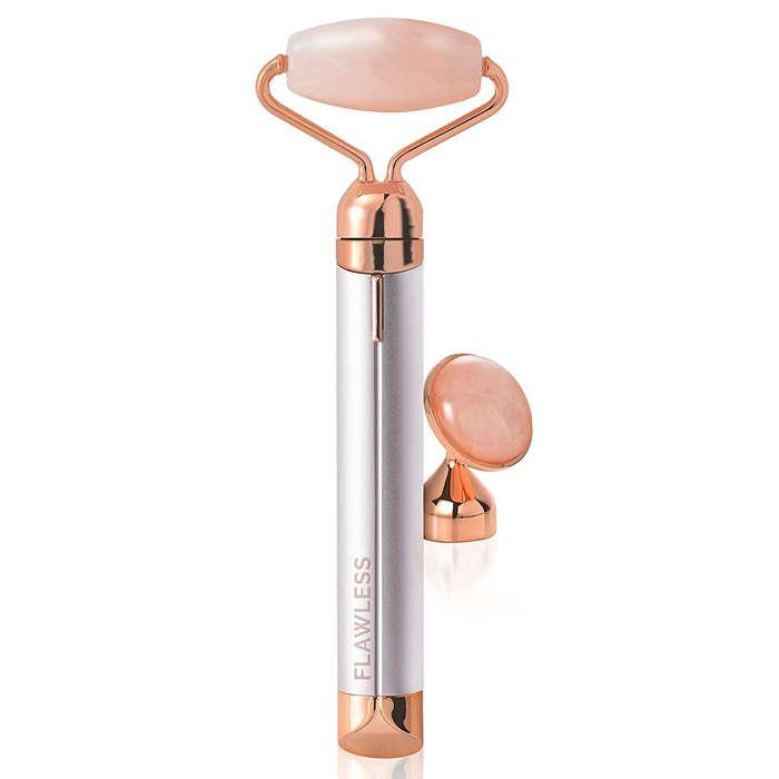 Finishing Touch Flawless Contour Vibrating Facial Roller And Massager