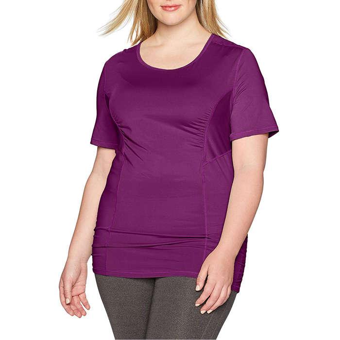 Fit for Me By Fruit of the Loom Breathable Shirred Performance Mesh T-Shirt