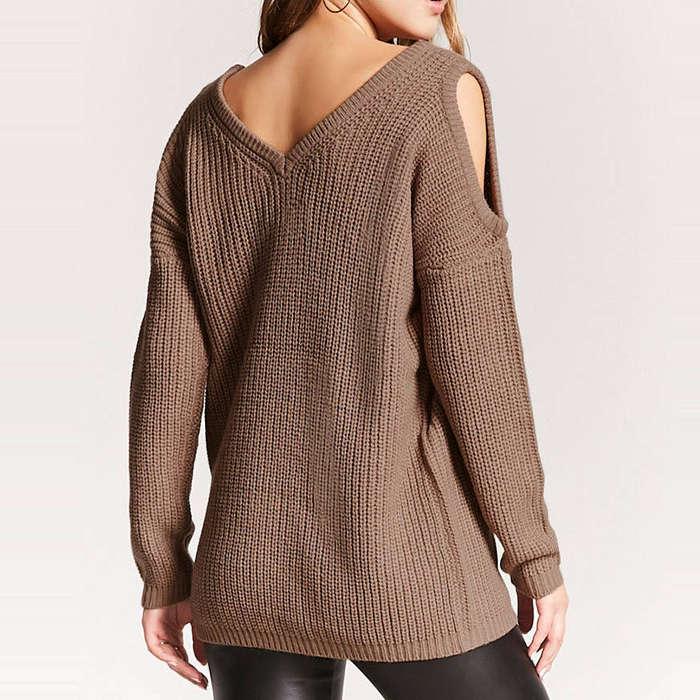 Forever 21 Open-Shoulder Sweater