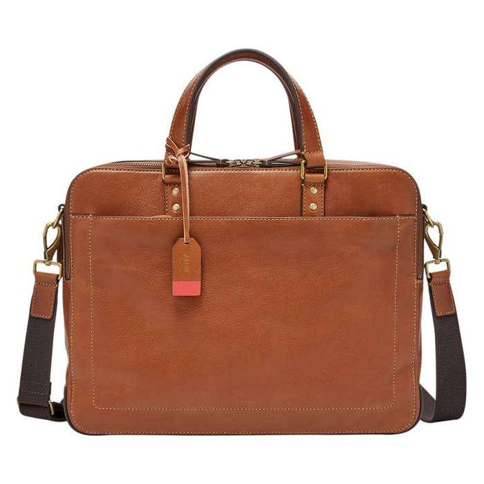 Fossil Defender Leather Briefcase