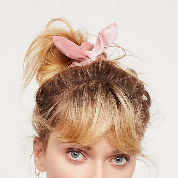 Free People Knotted Velvet Scrunchie