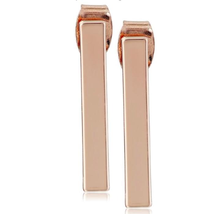 French Connection Rectangle Bar Stud Earrings