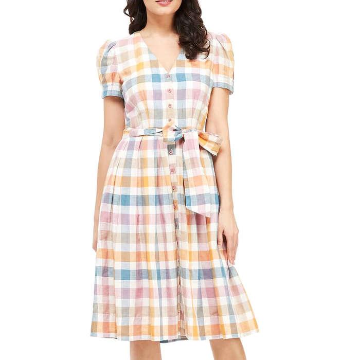 Gal Meets Glam Collection Poppy Button Down Shirtdress