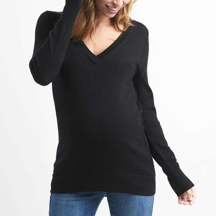 Gap Maternity True Soft V-Neck Pullover Sweater