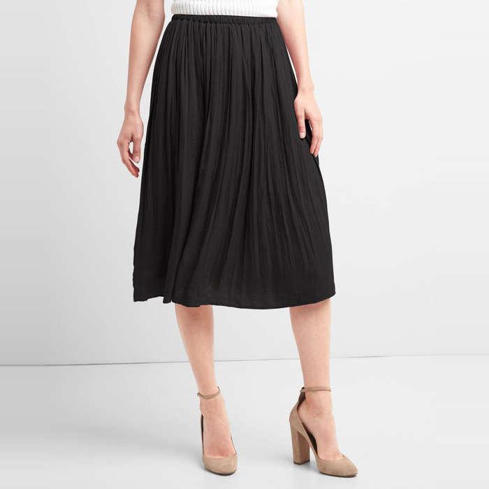 Gap Pleated Midi Skirt