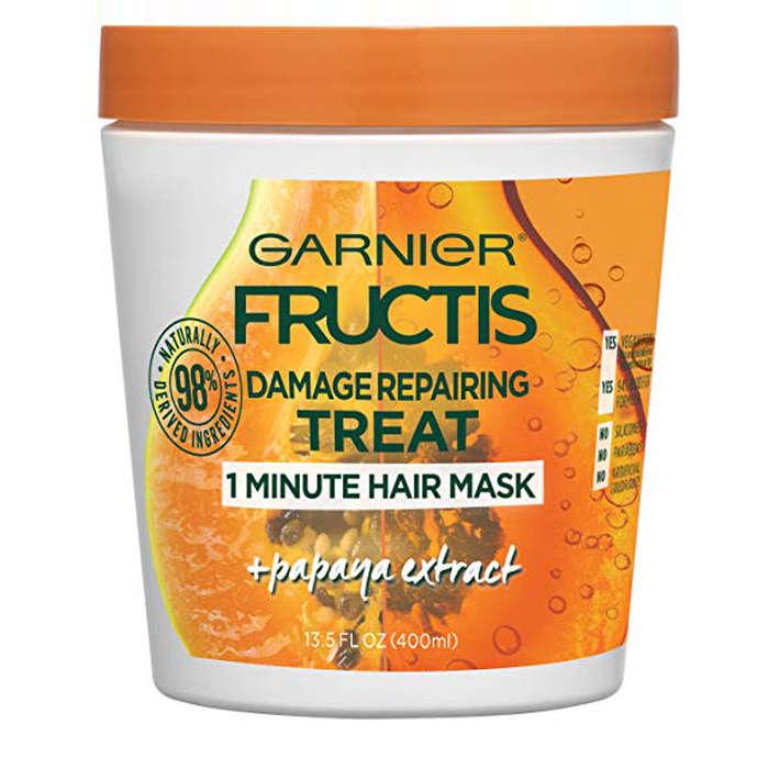 Garnier Hair Care Fructis Damage Repairing Treat 1 Minute Hair Mask With Papaya Extract