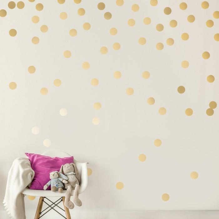 Gold Wall Decal Dots