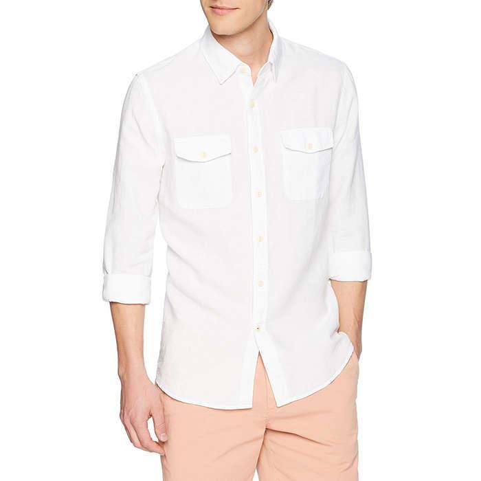 Goodthreads Standard-Fit Long-Sleeve Linen and Cotton Blend Shirt