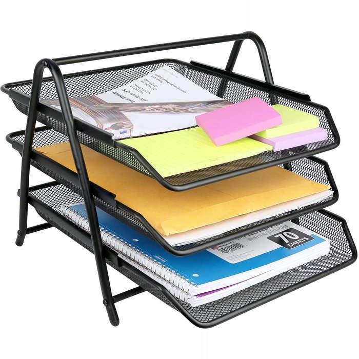 Greenco Mesh 3 Tier Document Tray