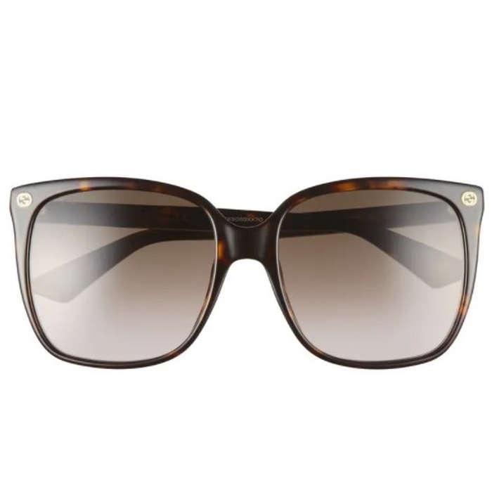 Gucci 57mm Gradient Square Sunglasses