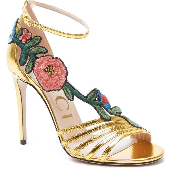 Gucci Ophelia Floral Sandal