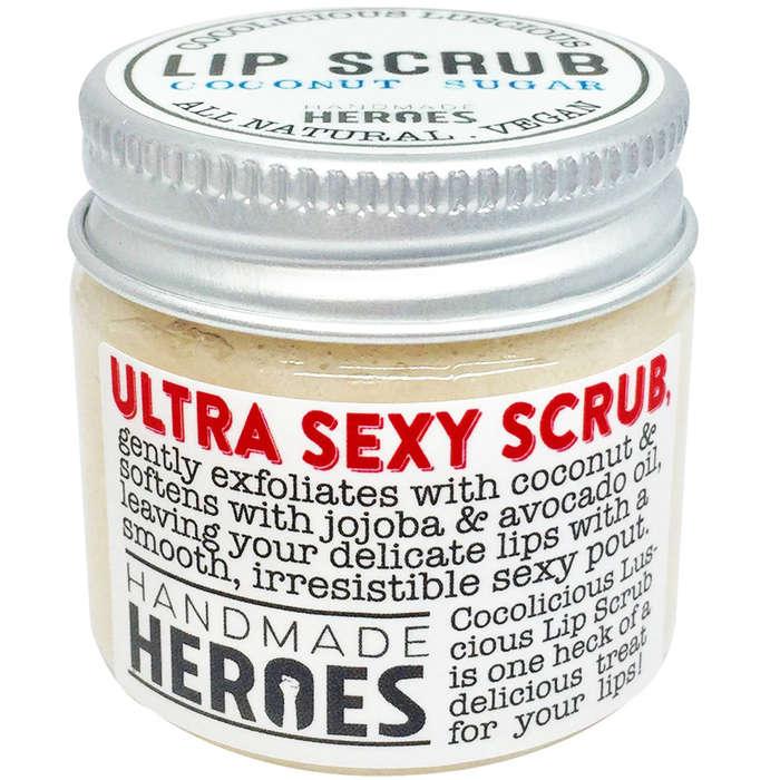 Handmade Heroes Store All Natural Vegan Coconut Lip Scrub