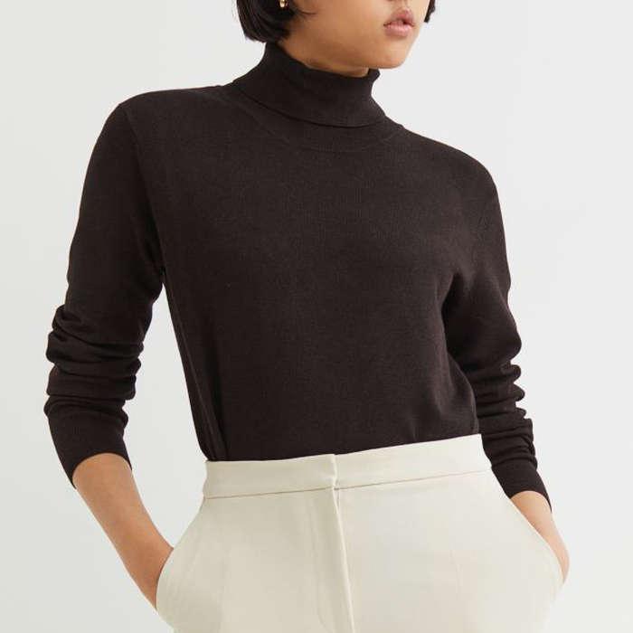 H&M Fine-Knit Turtleneck Sweater