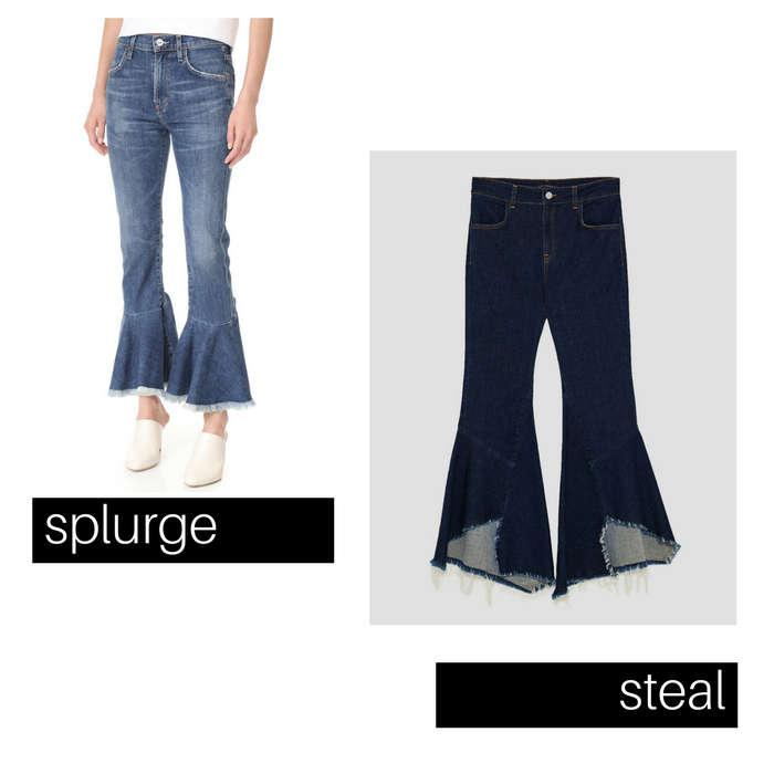 Zara Flared Jeans with Seams