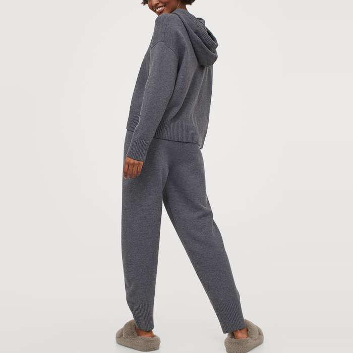H&M Knit Hoodie And Knit Joggers