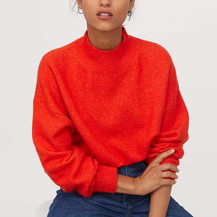 H&M Knit Mock-Turtleneck Sweater