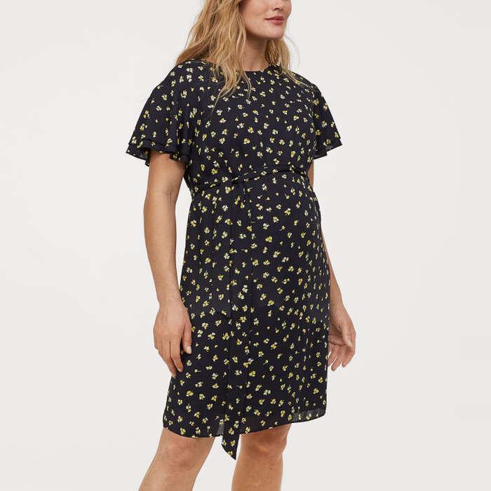 H&M MAMA Ruffle-Sleeved Dress
