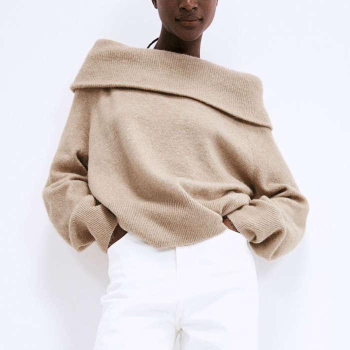 H&M Off-The-Shoulder Sweater