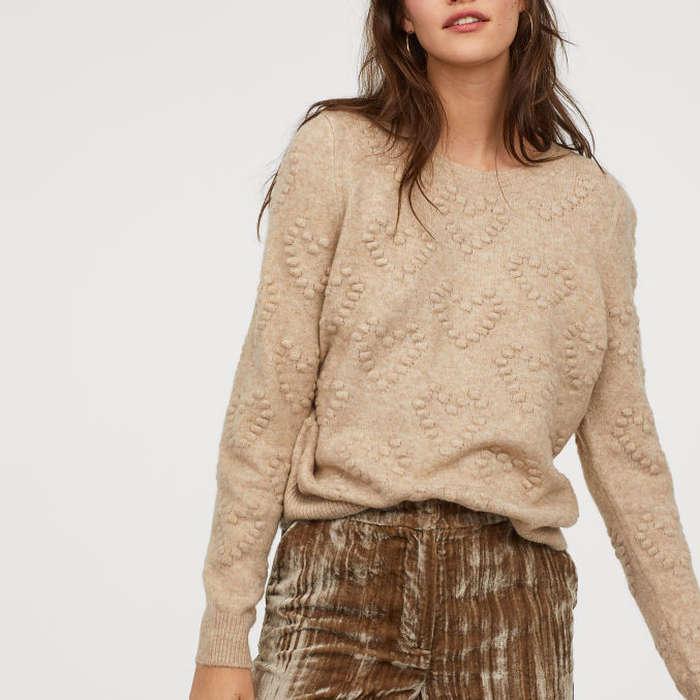 H&M Pattern-knit Sweater