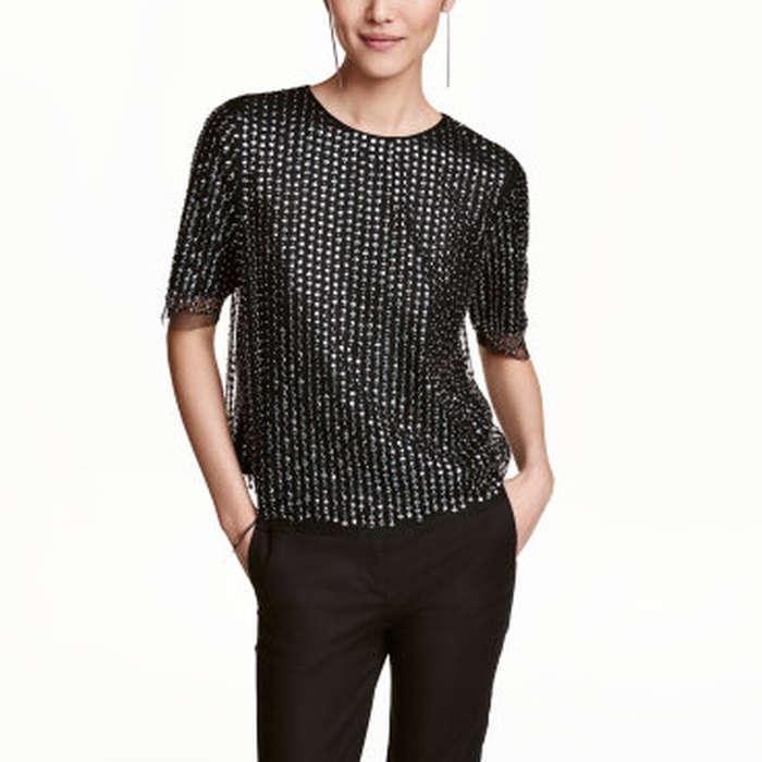 H&M Sequined Blouse