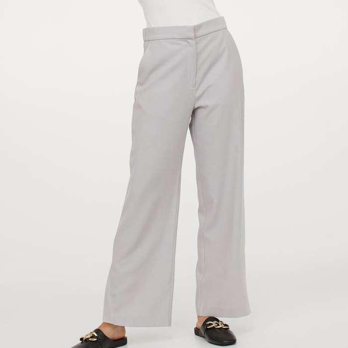 H&M Wide-Cut Side-Slit Pants