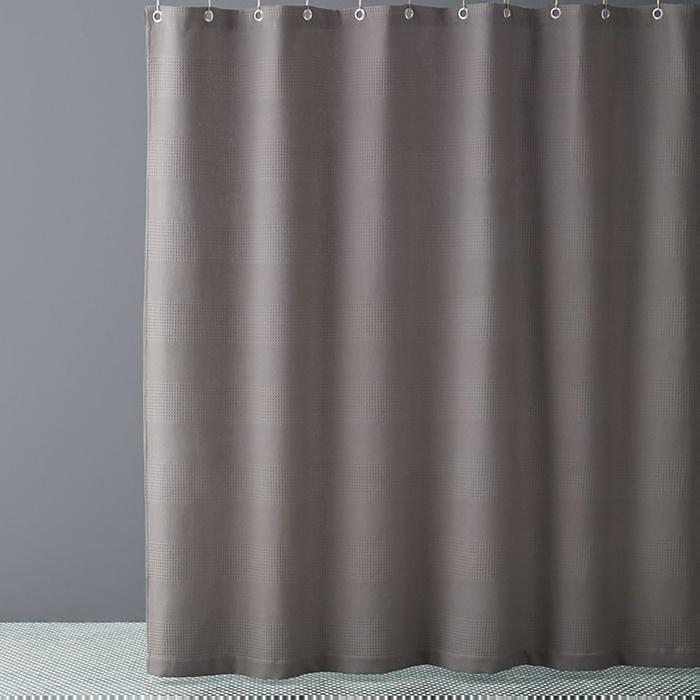 Hudson Park Collection Waffle Weave Shower Curtain