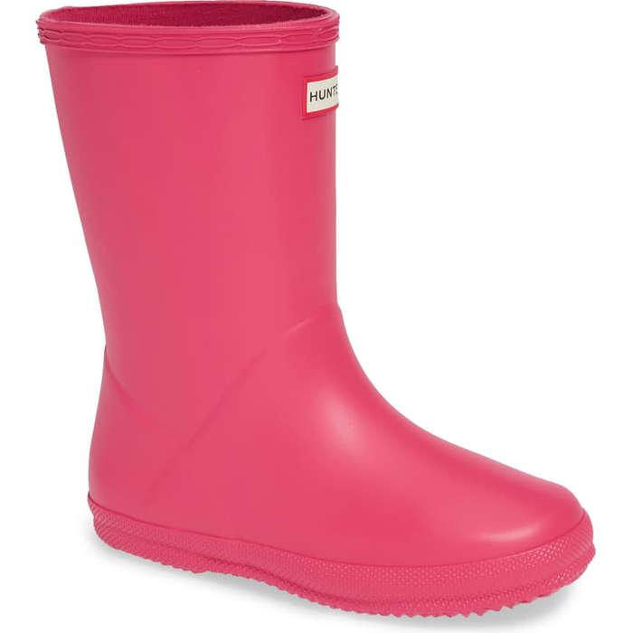 Hunter First Classic Waterproof Rain Boot for Kids