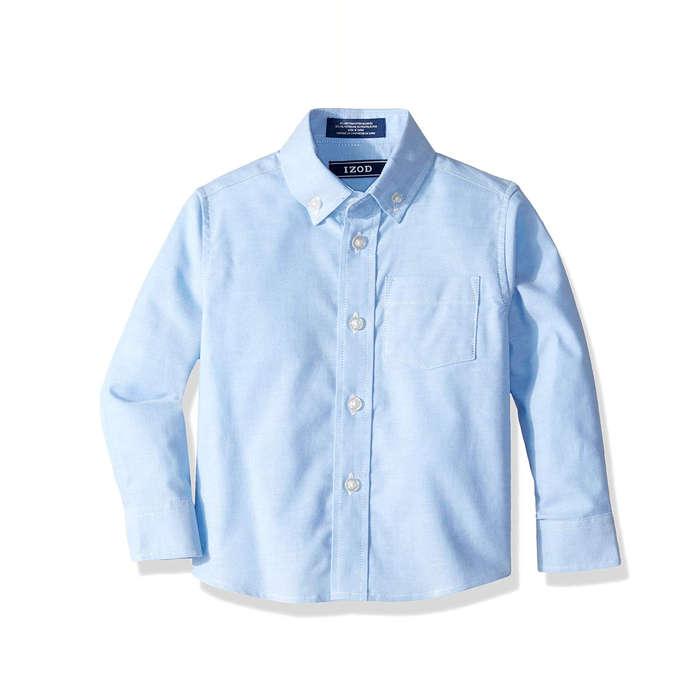 IZOD Long Sleeve Solid Button-Down Oxford Shirt