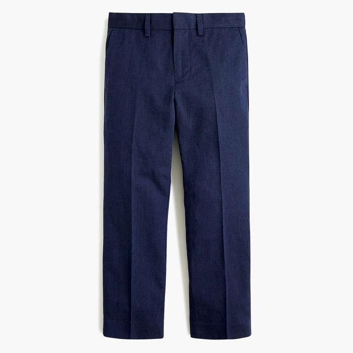 J.Crew Boys Unstructured Ludlow Suit Pant In Cotton-Linen