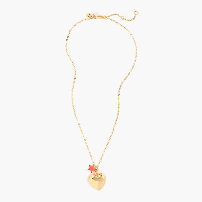 J.Crew Girls' Charm Necklace with Stars and Hearts